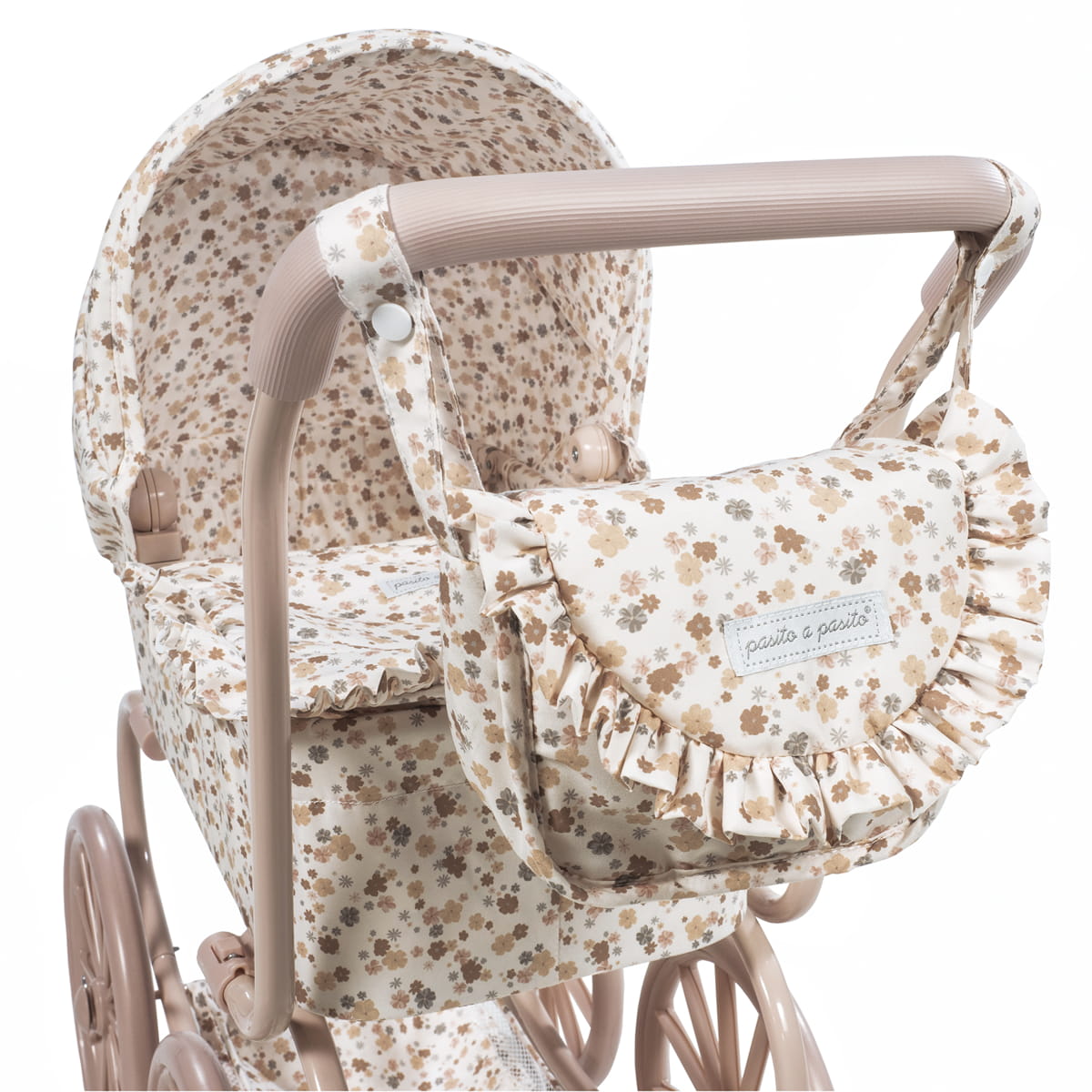 Landau Grandes Roues Somerset  – Poussette classique pour poupées avec sac assorti