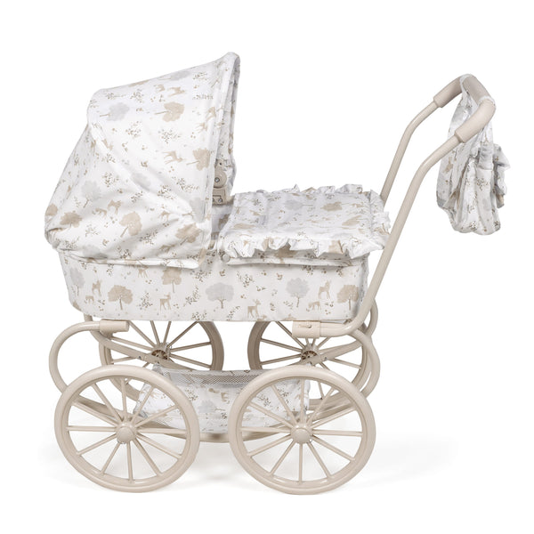 Landau Grandes Roues Nara  – Poussette classique pour poupées avec sac assorti