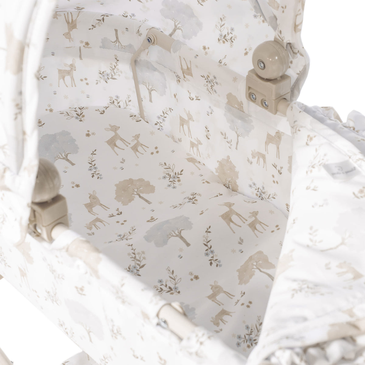 Landau Grandes Roues Nara  – Poussette classique pour poupées avec sac assorti