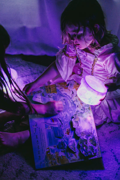 LILA CUBES LUMINEUX VIOLETS