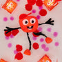 SAMMY PERSONNAGE LUMINEUX ROUGE - Petit coeur salé