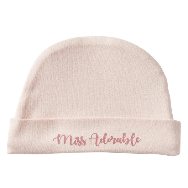 Bonnet Naissance “Miss Adorable” Blush BB & CO
