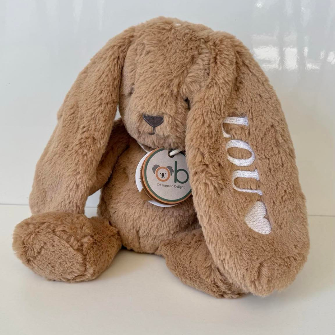 Peluche lapin camel OB DESIGN