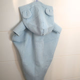 Poncho de bain bleu pastel GMLB