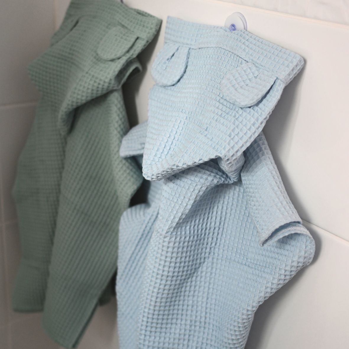 Poncho de bain bleu pastel GMLB