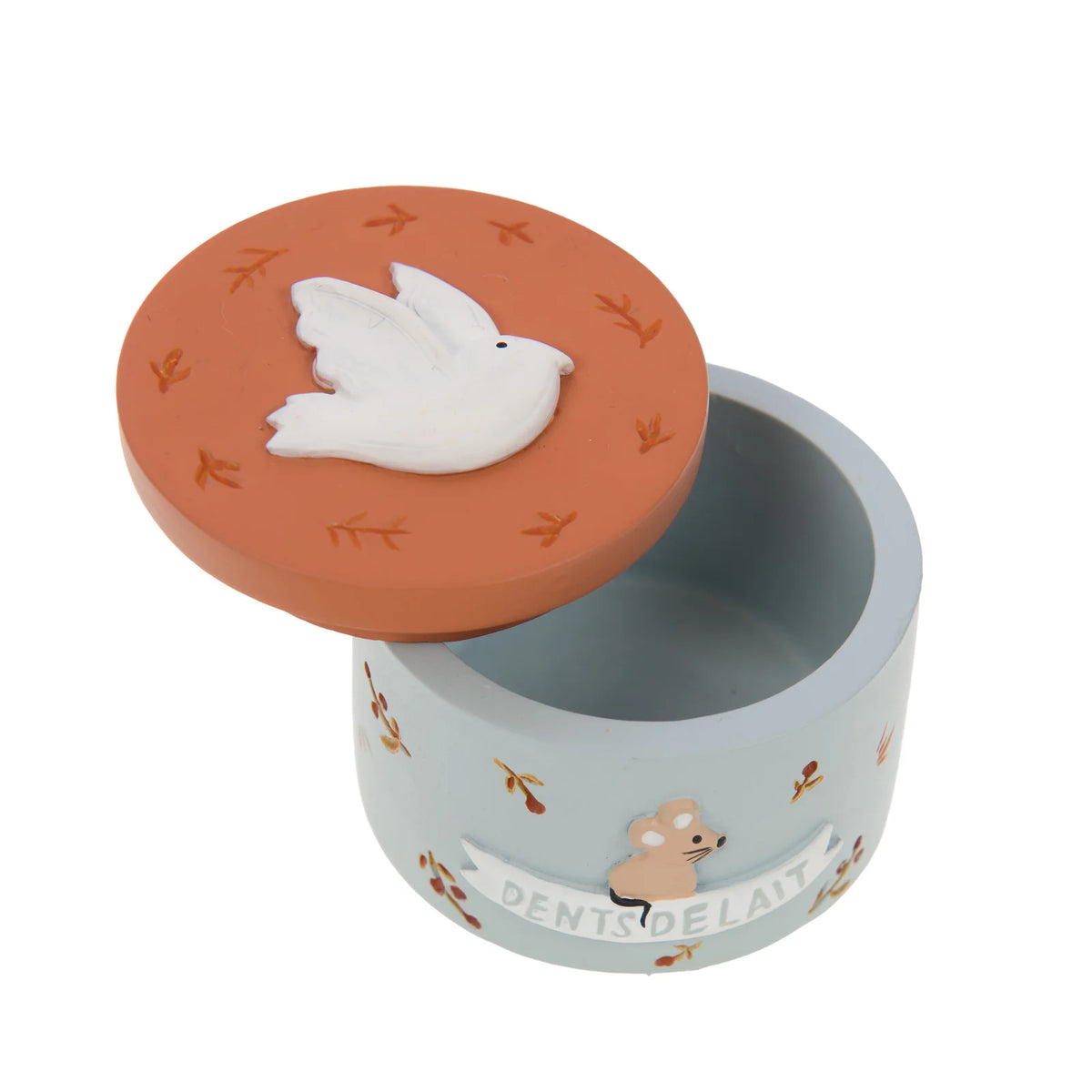 Boîte à Dents de Lait Birdy – Terracotta, Bleu ou Marron