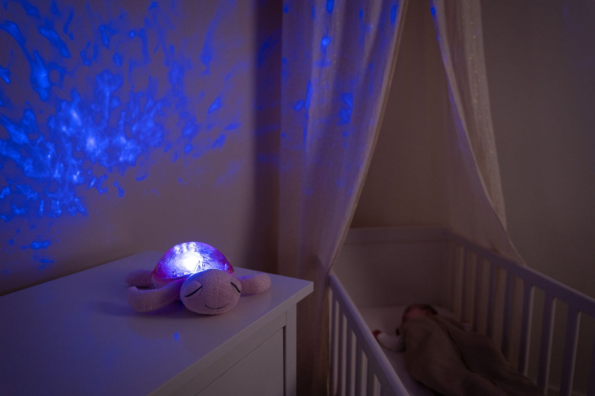 Veilleuse à projecteur Tranquil Turtle - Rose (Rechargeable)