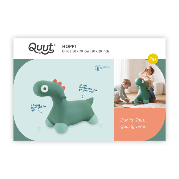 Hoppi rebondissant Dinosaure vert jardin