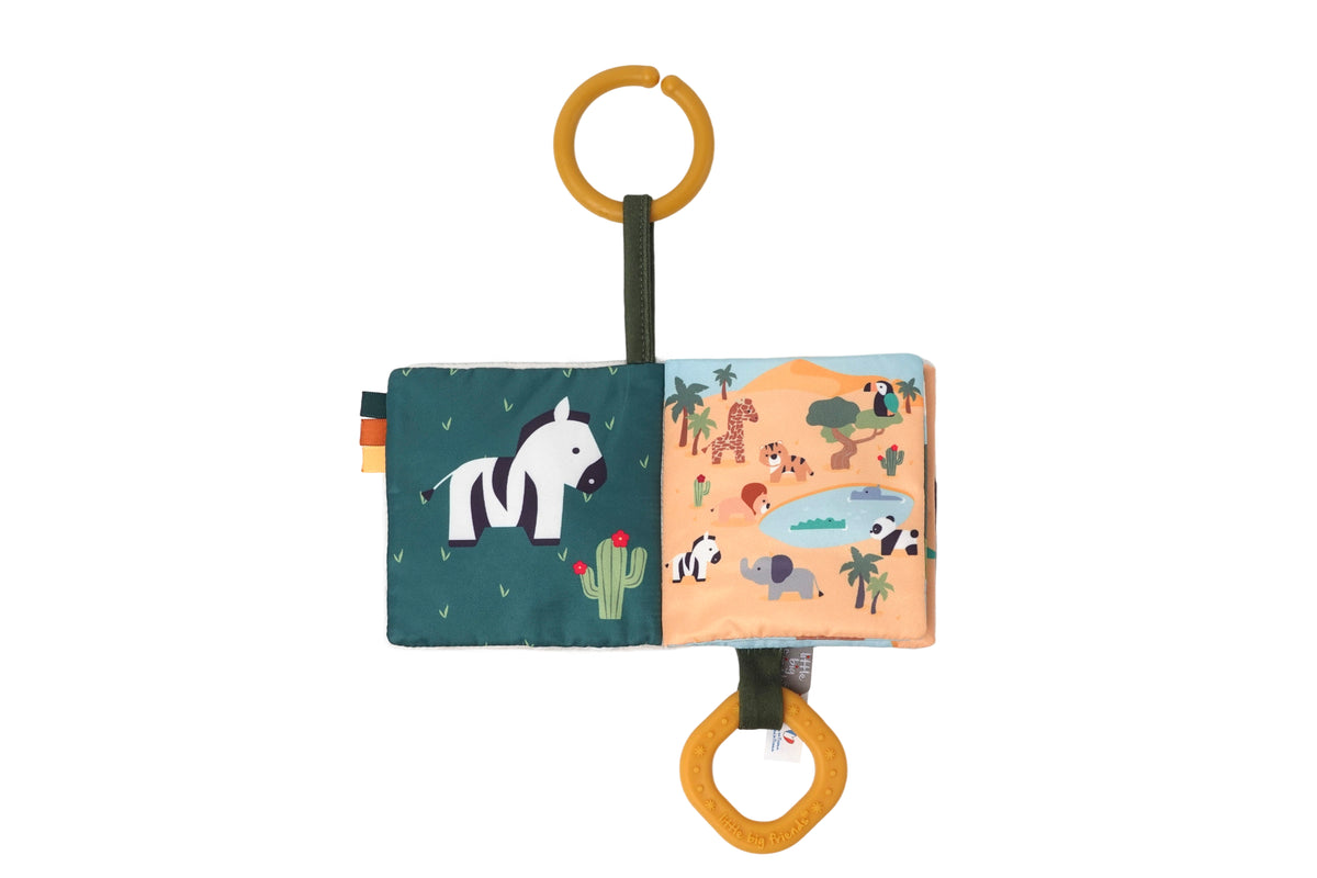 Livre Tissu Bébé – Jungle 🐒🌿