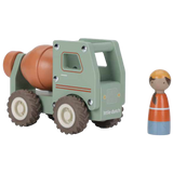Camion toupie en bois FSC – Jouet d’éveil et construction LITTLE DUTCH