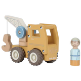 Camion-grue en bois FSC – Jouet de construction et d’éveil LITTLE DUTCH