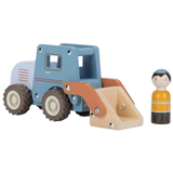 Pelleteuse en bois FSC avec pelle fonctionnelle et figurine LITTLE DUTCH