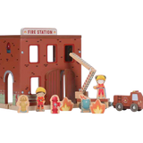 Caserne de pompiers en bois FSC – Jeu d’imitation LITTLE DUTCH