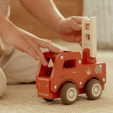 Camion de pompiers en bois FSC – Jouet d’éveil et jeu de rôle LITTLE DUTCH