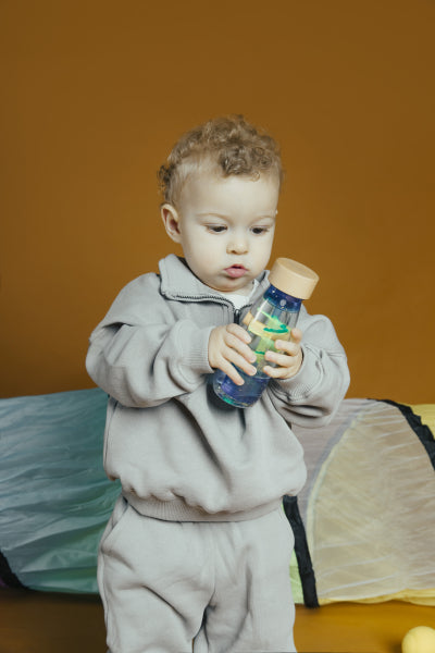 Bouteille Sensorielle Move Spirale Blue PETIT BOOM