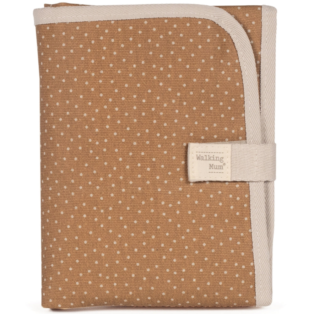 Matelas à langer Polka Dot Poppy Moss Cannelle – Pliable et Portable walking mum