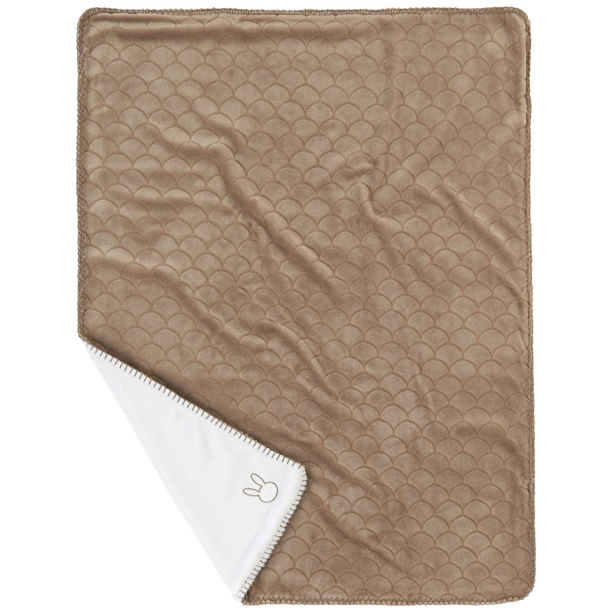 Couverture Bébé Lapidou Wavy moka NATTOU