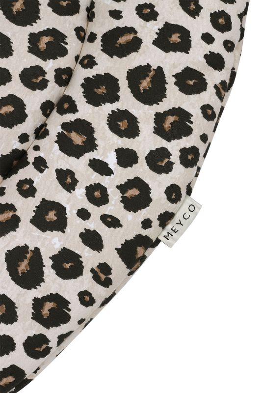 Tapis de parc Leopard sable - ⌀95cm