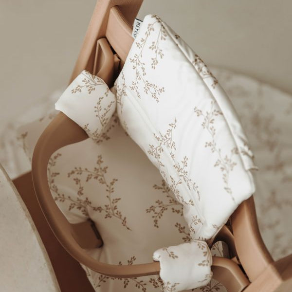 Coussin chaise haute branches - sable doux - Petit coeur salé