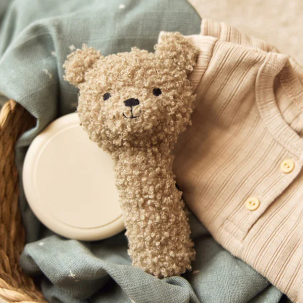 Hochet - Teddy Bear - Olive green JOLLEIN