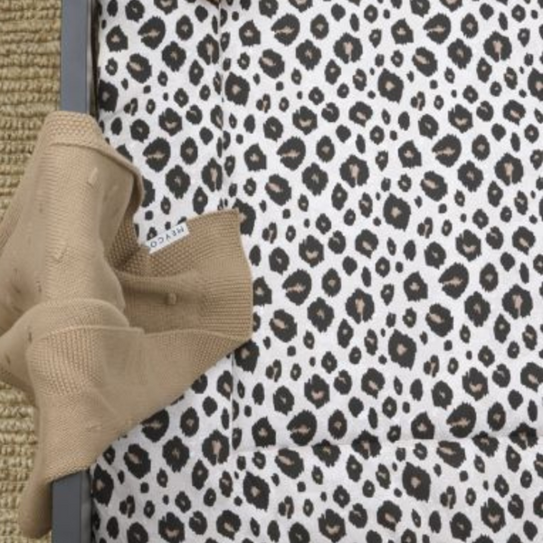 Tapis de parc Leopard sable - 80x100cm