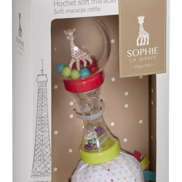 Hochet Soft maracas Sophie la girafe (double matière)