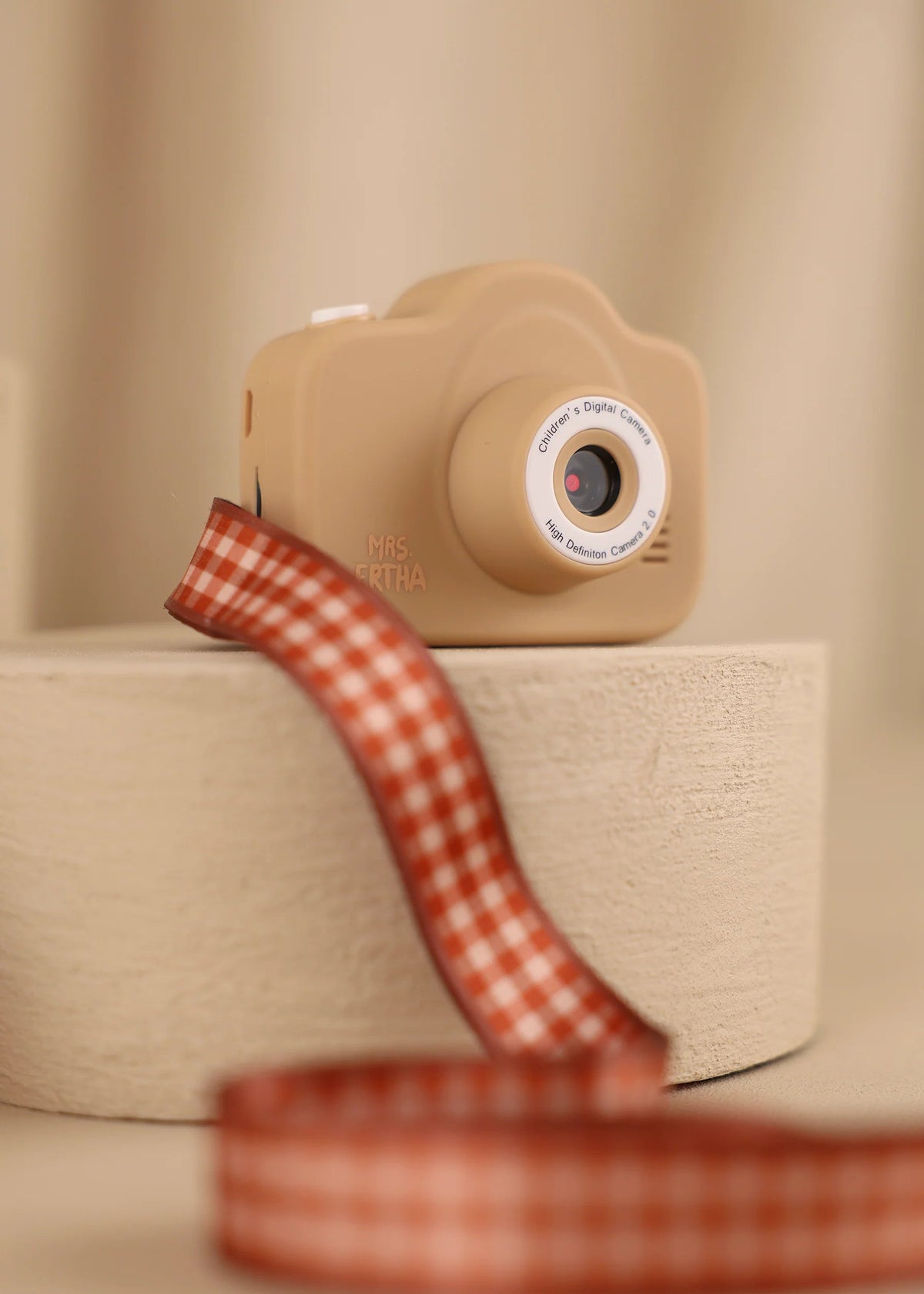 Cam Cam - Appareil Photo Numérique Enfant - Carrés Vintage Arachide 📸 MRS ERTHA