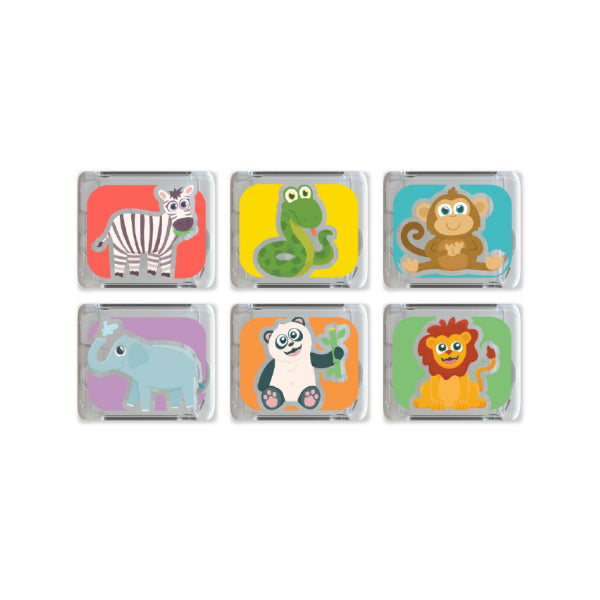 Découvrez les cubes lumineux Glo Pals Animaux ✨ ! 6 cubes sensoriels qui s’illuminent dans l’eau, parfaits pour le bain ou le jeu d’éveil dès 3 ans.