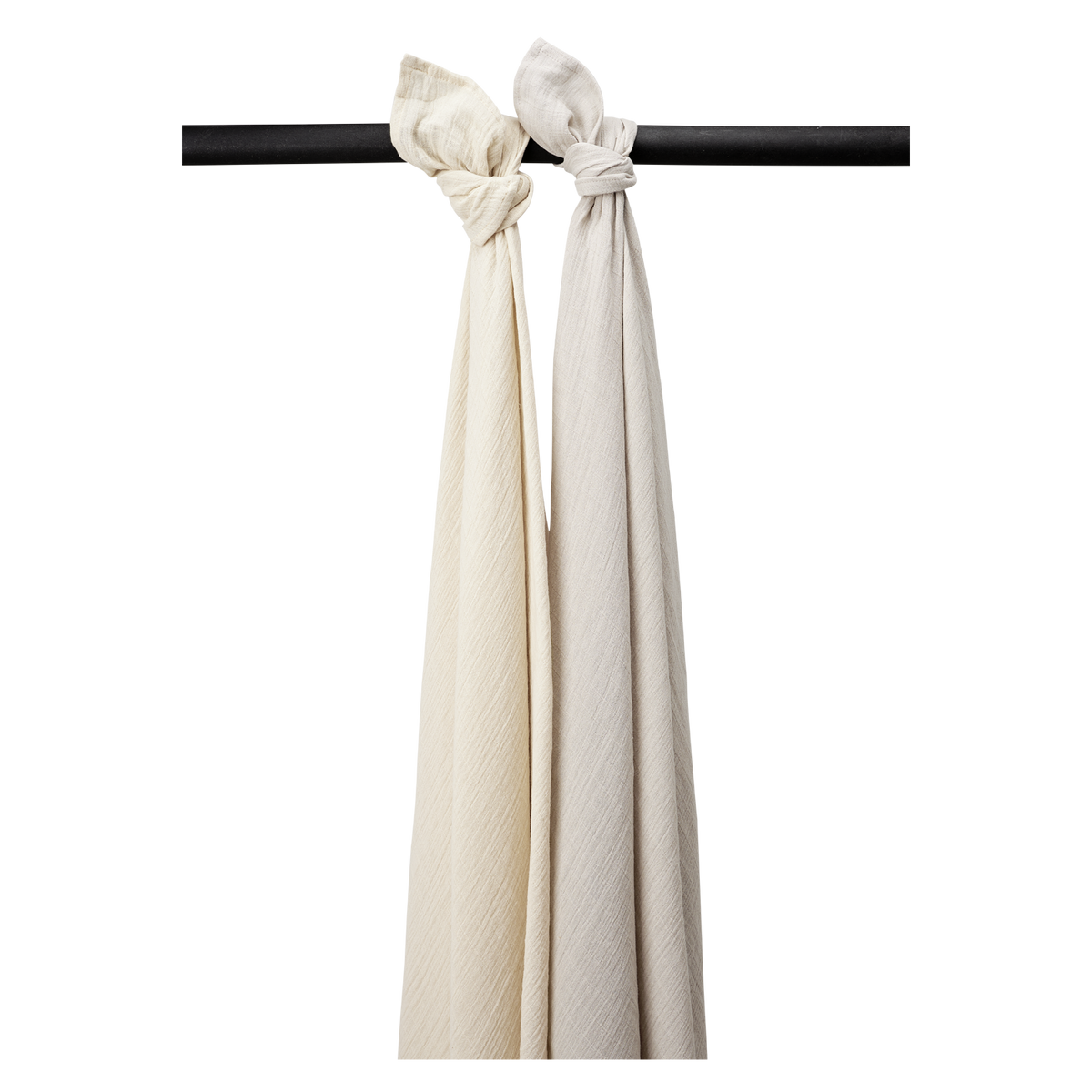 Lot de 2 langes SOFT SAND GREIGE 120x120cm MEYCO BABY