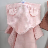 Poncho de bain rose poudré GMLB