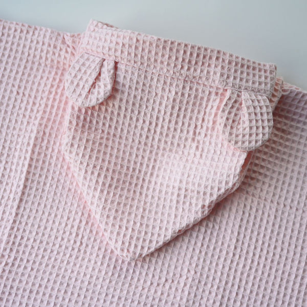 Poncho de bain rose poudré GMLB