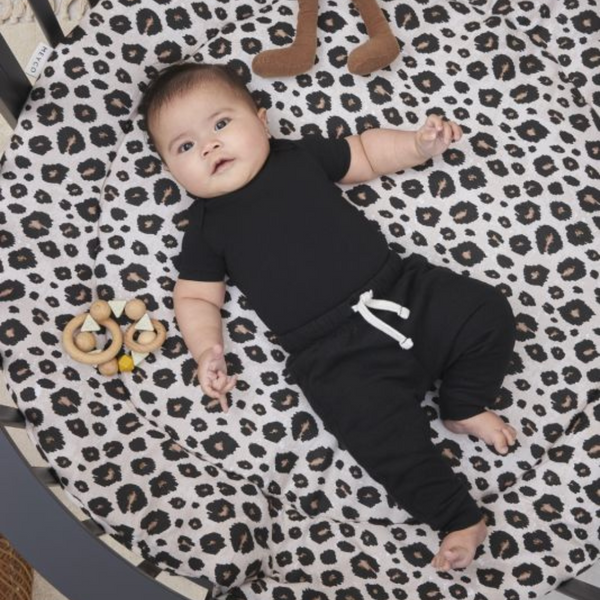 Tapis de parc Leopard sable - ⌀95cm MEYCO BABY