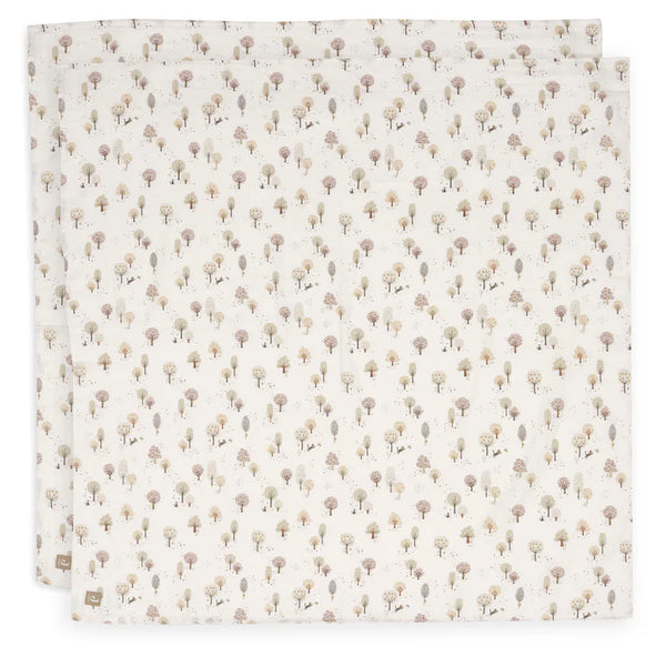 Lange Gaze de Coton Large 115x115cm - Tiny Park - 2 Unités
