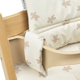 Coussin chaise haute Pain d'épices - sable doux - Petit coeur salé