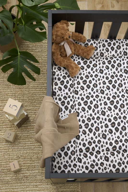 Tapis de parc Leopard sable - 80x100cm