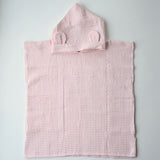 Poncho de bain rose poudré GMLB