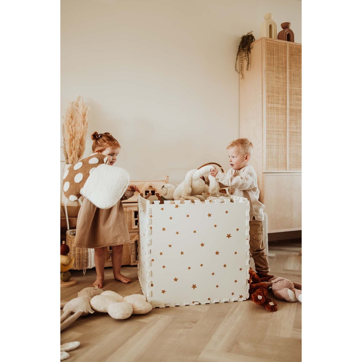 Tapis de jeu réversible 2 en 1 EEVAA Treehouse (120 x 180 cm)
