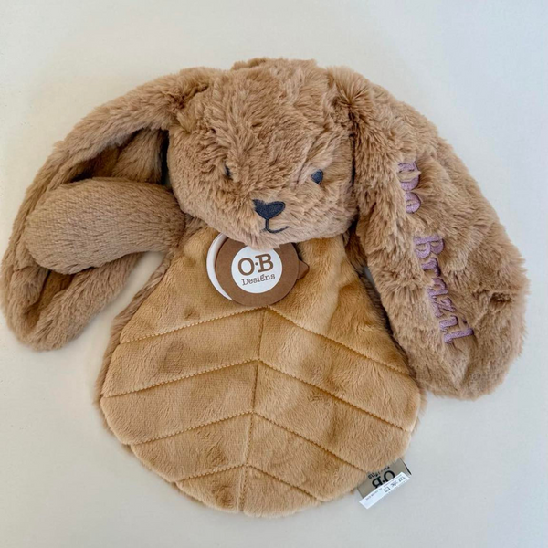 Doudou plat lapin 30 cm – Caramel OB DESIGN