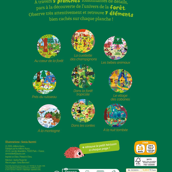 Cherche et trouve des tout-petits – Dans la forêt - AUZOU AUZOU