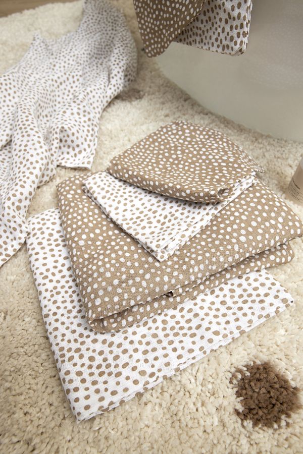 Lange tacheté dominante beige 70x70cm