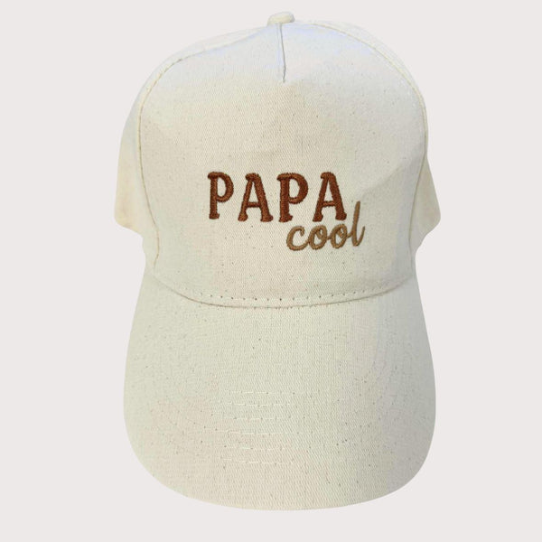 Casquette brodée Papa cool marron