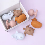  4 figurines flottantes en silicone