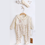 Pyjama et bandana bébé fleuri 1-3 mois Ciccimbaby