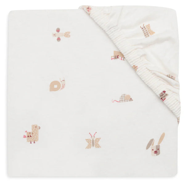 Drap-housse Jersey 60x120cm – Animal Friends 🐻🦊🐘