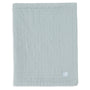 Couverture Berceau Gaze De Coton 75x100cm Jacquard - Sea Green - GOTS