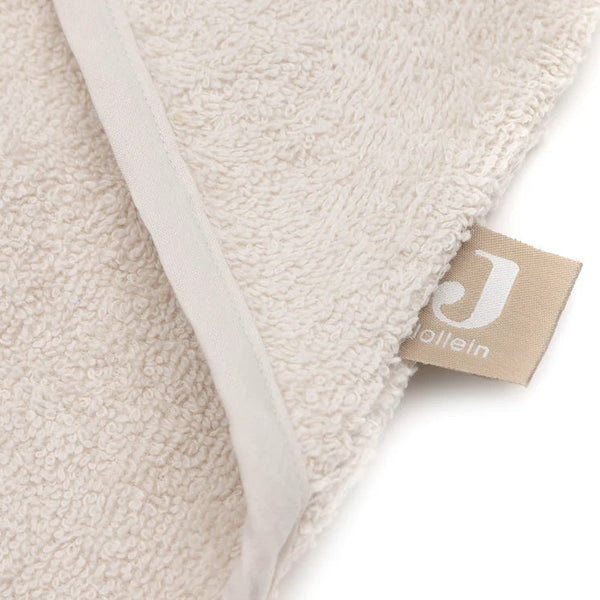 Cape de bain bébé éponge 75x75cm – Charlie avec capuche et petites oreilles JOLLEIN