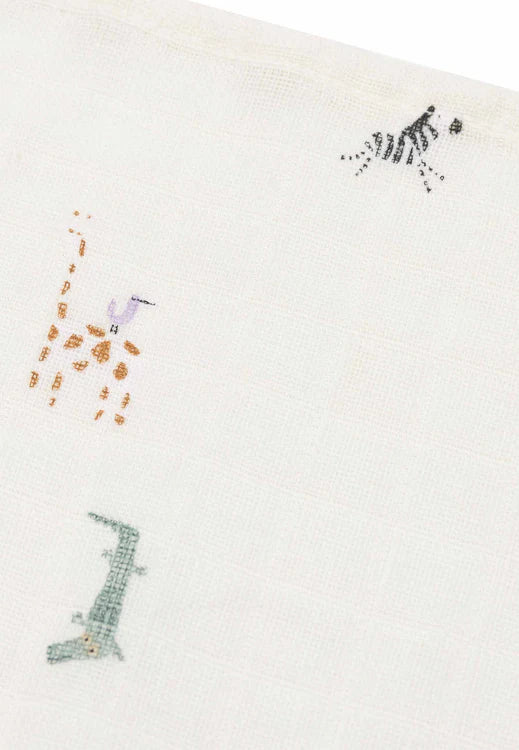 1 Lange Gaze de Coton Small 70x70cm - Jungle Jambo