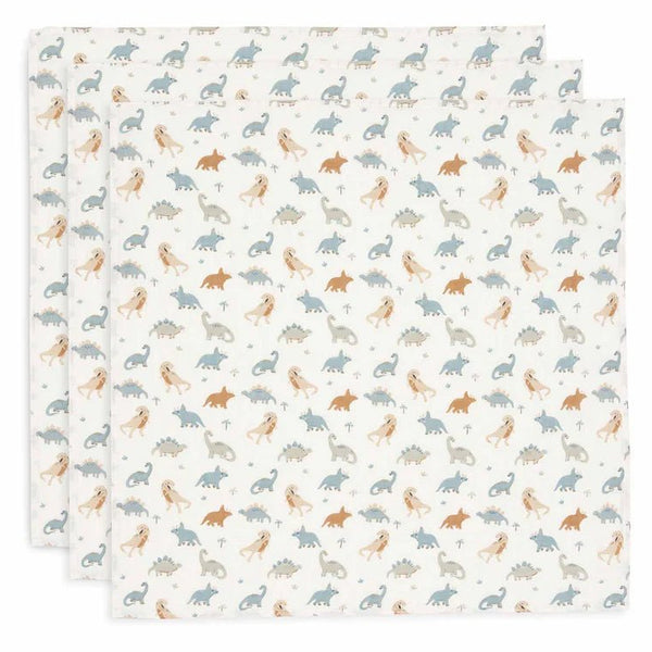 LOT DE 3 Langes Gaze de Coton Small 70x70cm - Roarsome - 3 Unités - Petit coeur salé