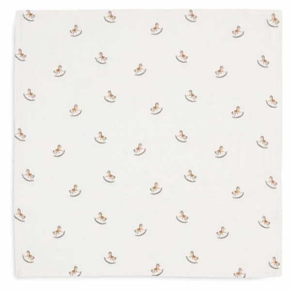 LOT DE 3 Langes Gaze de Coton Small 70x70cm - Nostalgic Ride - 3 Unités - Petit coeur salé