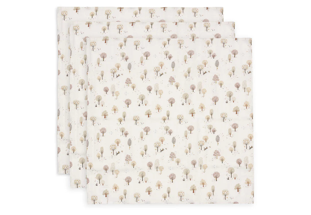 Lange Gaze de Coton Small 70x70cm - Tiny Park - 3 Unités